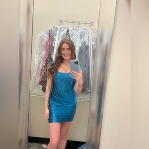 Blue homecoming dress